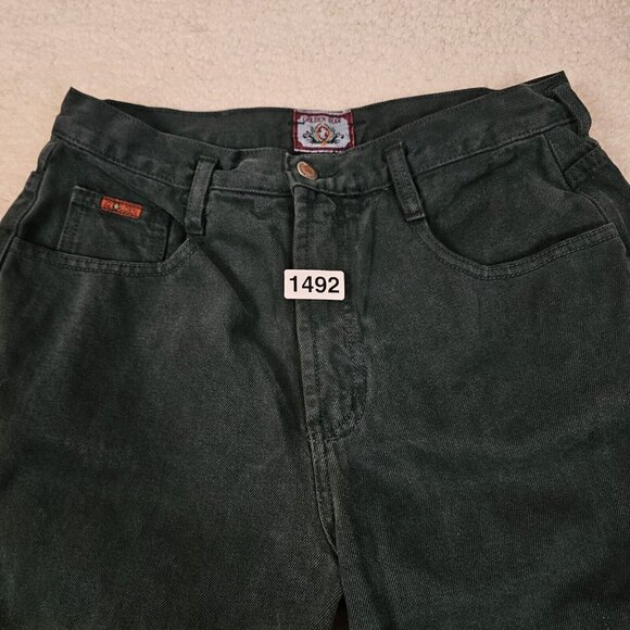 Golden Star Jeans Women’s Size 30 Green 90s Wide Leg High Rise Mom Jeans - Picture 15 of 15